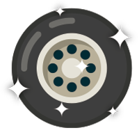 car spa car wash tire shine icon